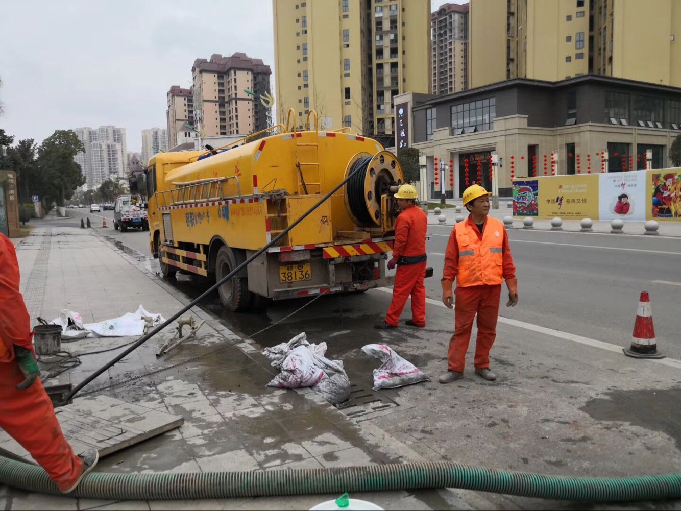蒲县排污管道清淤-管道清洗